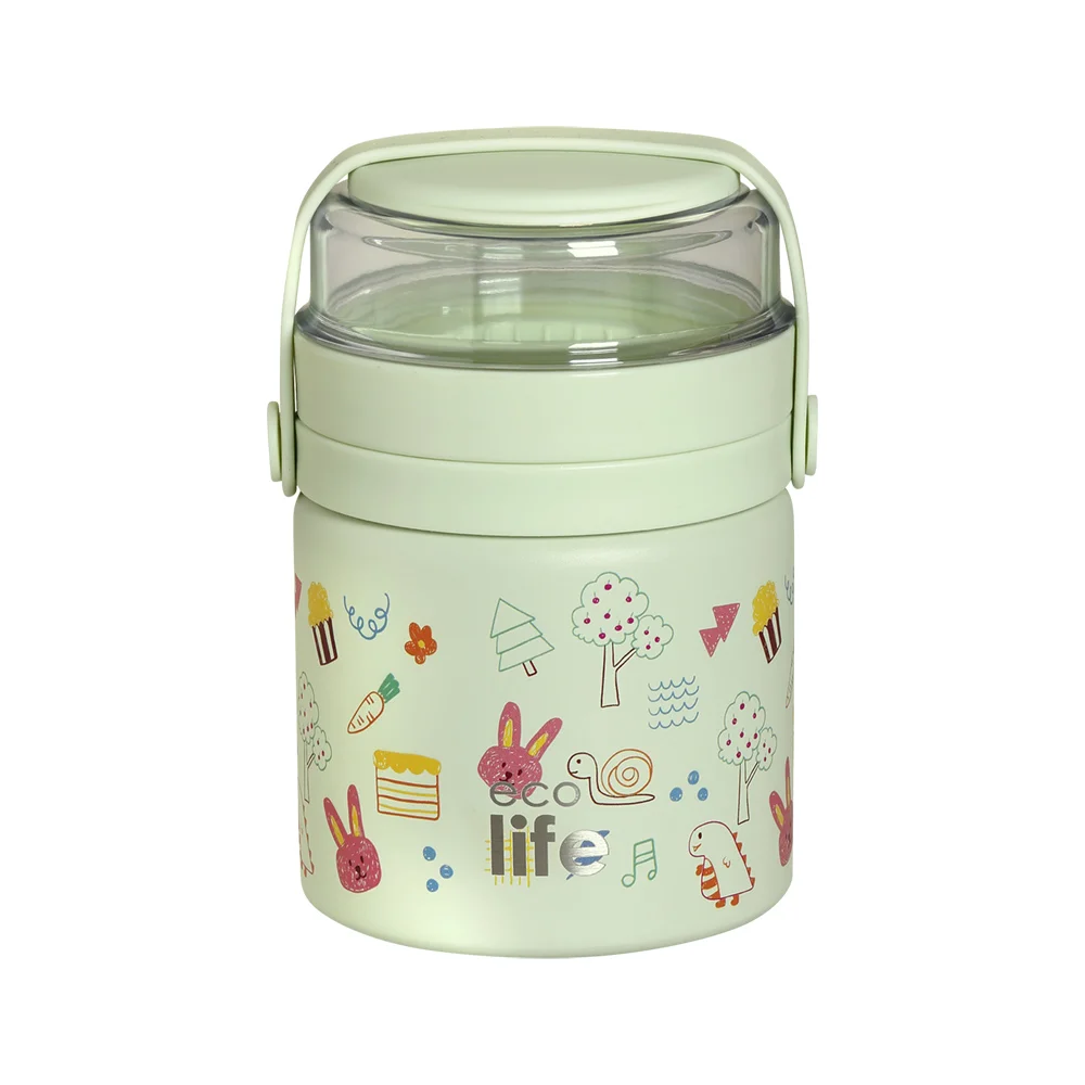 food jar green doodles 01